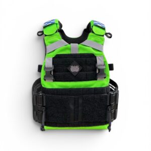 ASHURA RESCUE FORCE BASE 10*12 – LEMON LIME + ASHURA SHOULDRPAD BRITISH + AOC CUMMERBUND – BLACK